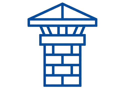 Chimney graphic representing quality roofing services by Precise Roofing Solutions, illustrating craftsmanship and attention to detail in roofing installations.
